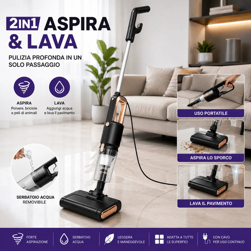 Scopa elettrica 1 aspira - 2,